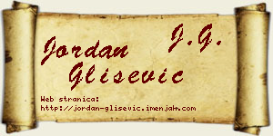 Jordan Glišević vizit kartica